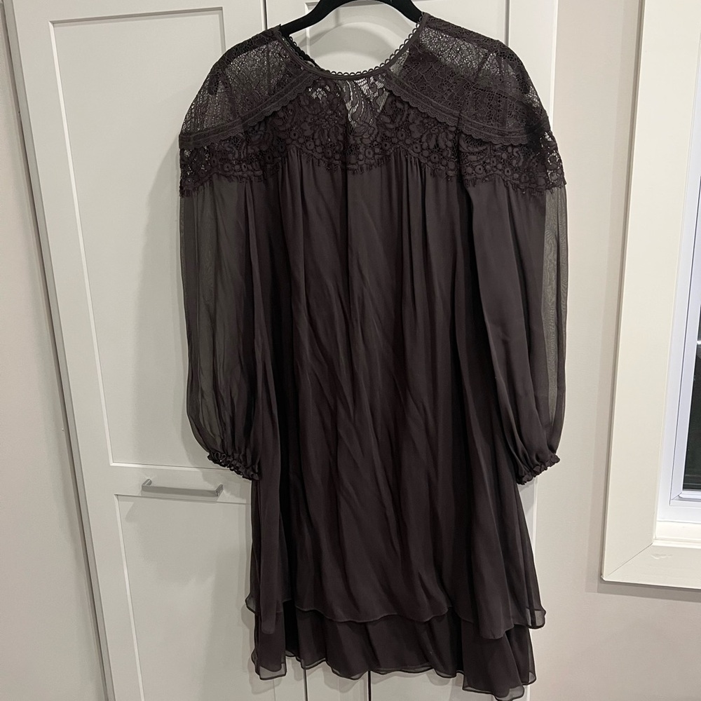 Rebecca Taylor Chocolate Brown Mini Dress